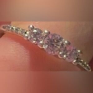 Pandora Silver Ring with white Stones